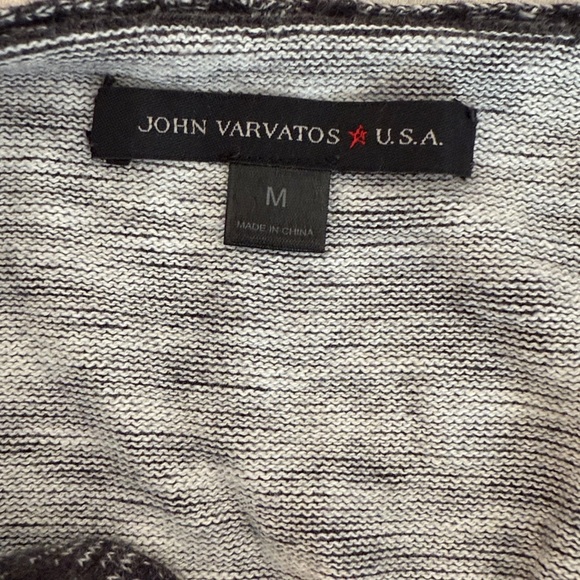John Varvatos Striped Knit Sweater - Picture 7 of 9